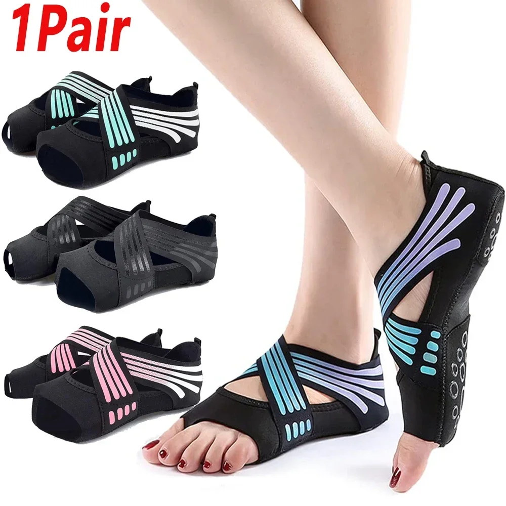 Pilates Yoga Ballet - 1 Par de Zapatos Profesionales Antideslizantes