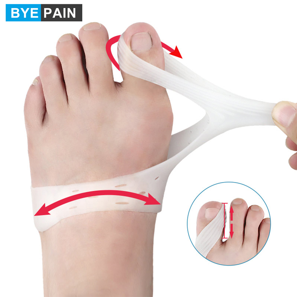 Toe Separator Silicon - 1 Par de Correctores de Juanetes