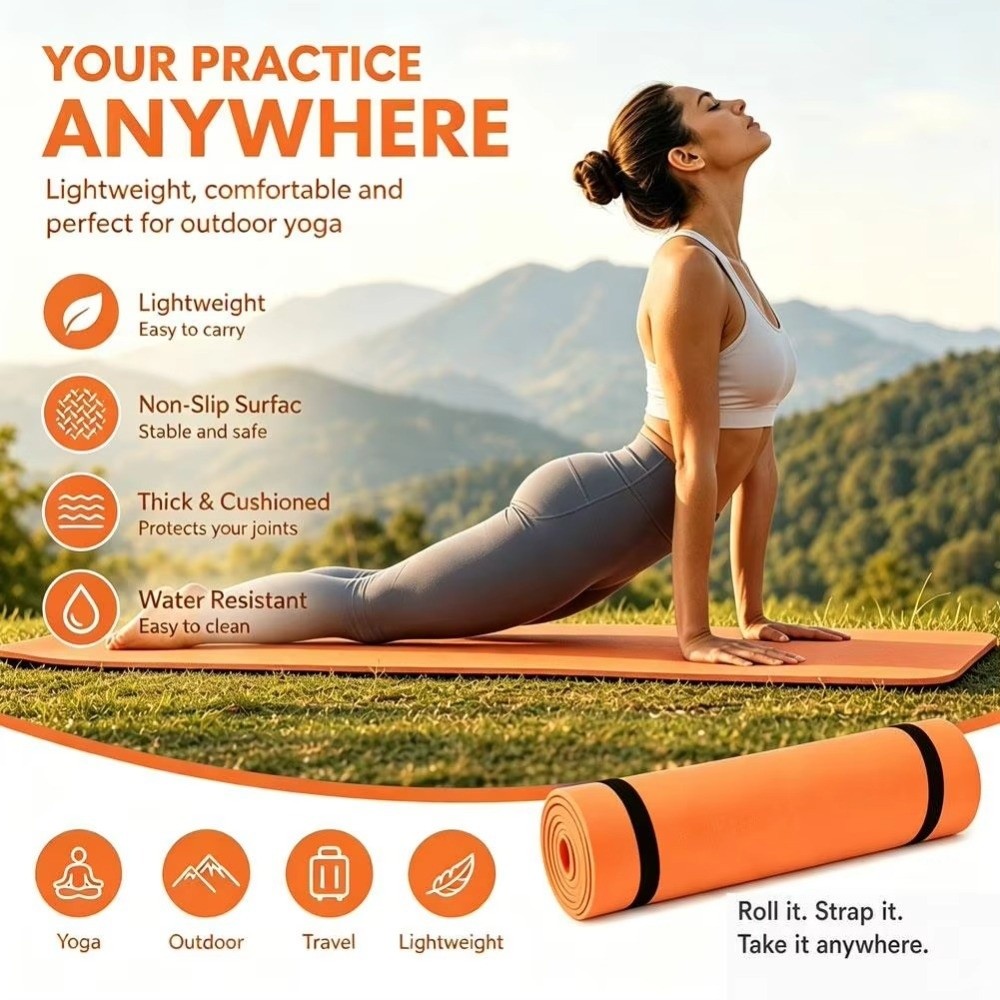 Esterilla antideslizante de EV - Pilates Yoga Mat Workout reseña y precio