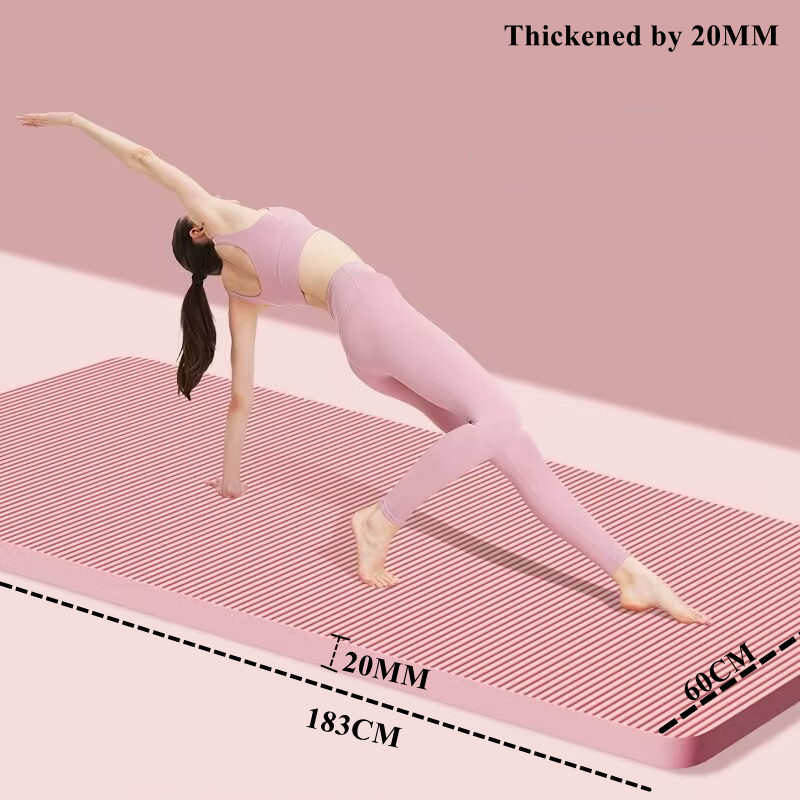 Estera de Yoga de 183 × 60cm p - Pilates Yoga Mat Workout reseña y precio
