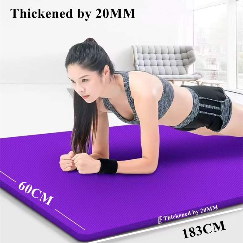 Estera de Yoga de 183 × 60cm p - Pilates Yoga Mat Workout reseña y precio
