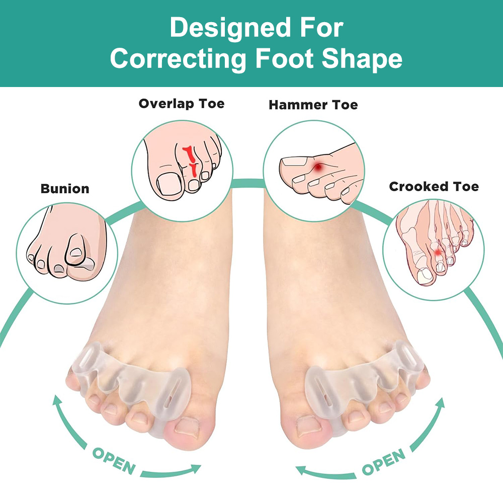 Separador de dedos del pie de  - Toe Separator Silicon reseña y precio
