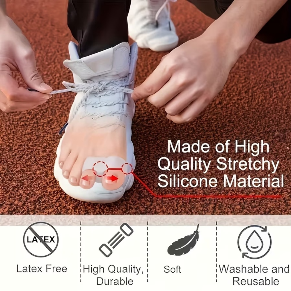 4 separadores de dedos de sili - Toe Separator Silicon reseña y precio