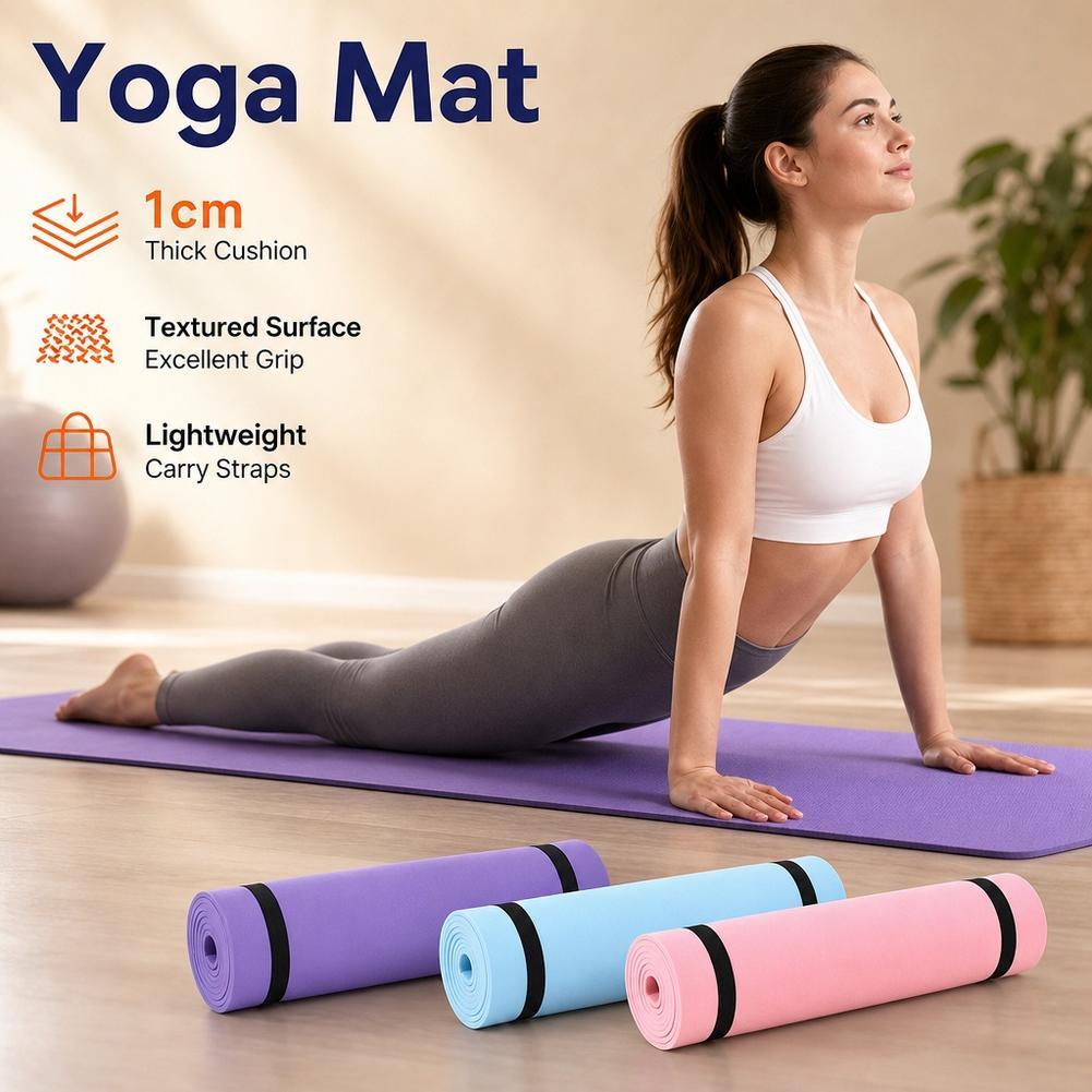 Esterilla de yoga de 6 mm, ant - Pilates Yoga Mat Workout reseña y precio
